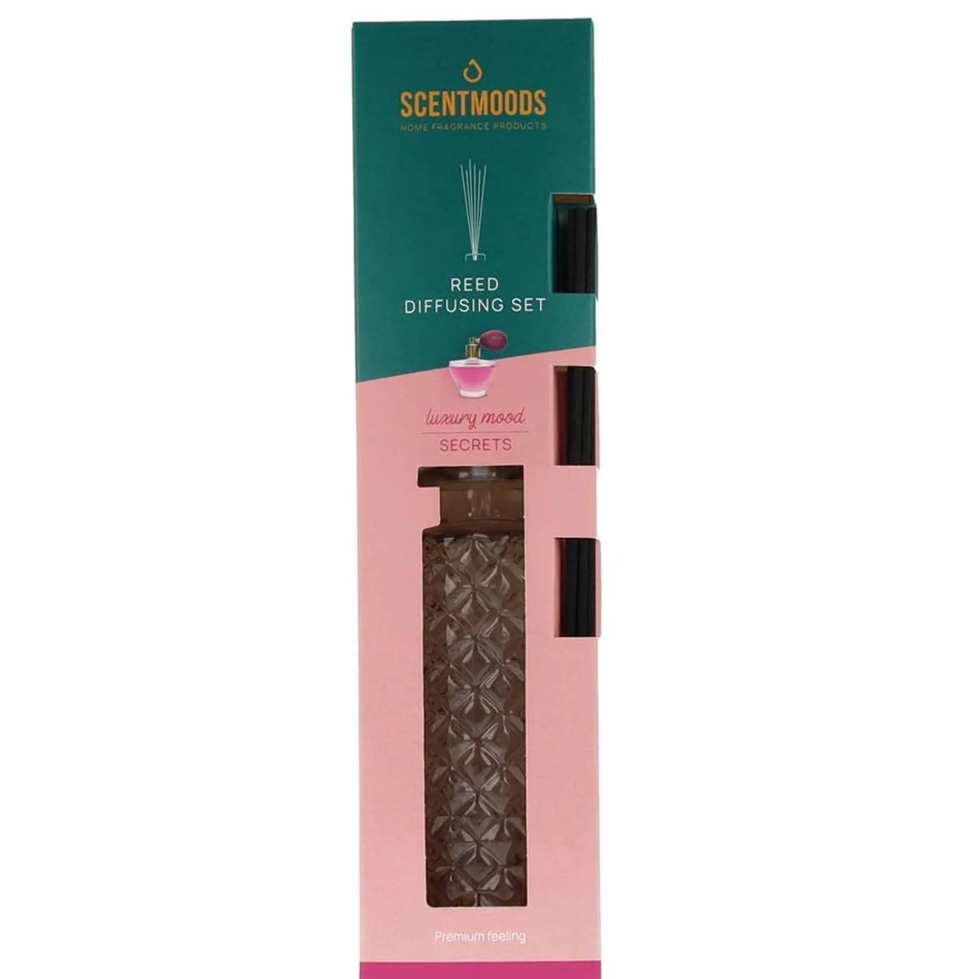 Scentmoods Kaarsen>Geurstokjes set secrets