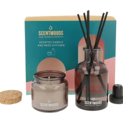 Scentmoods Kaarsen>Giftset She kaars & geurstokjes