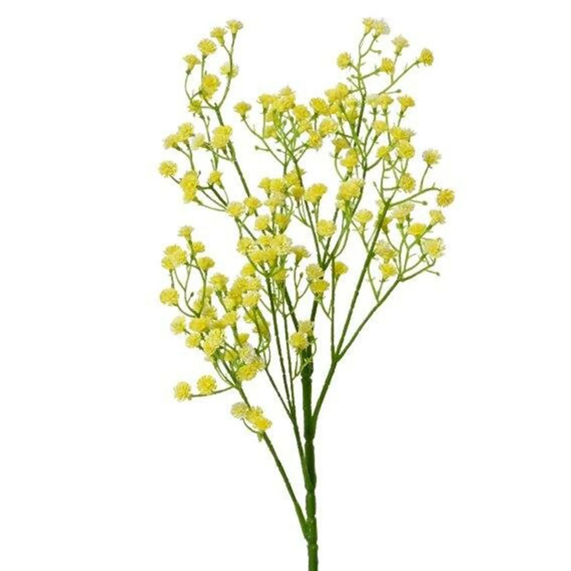 Decoris Kunstplanten En Kunstbloemen>Gipskruid geel 65 cm