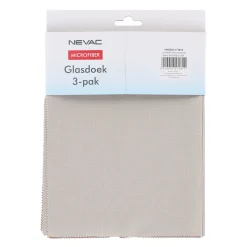 Nevac Schoonmaken>Glasdoek 3-delig 40 x 50 cm