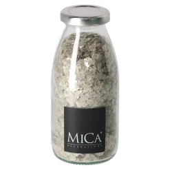 Mica Decorations Woondecoratie>Glimmer pebbles 20-30mm 250ml zilver