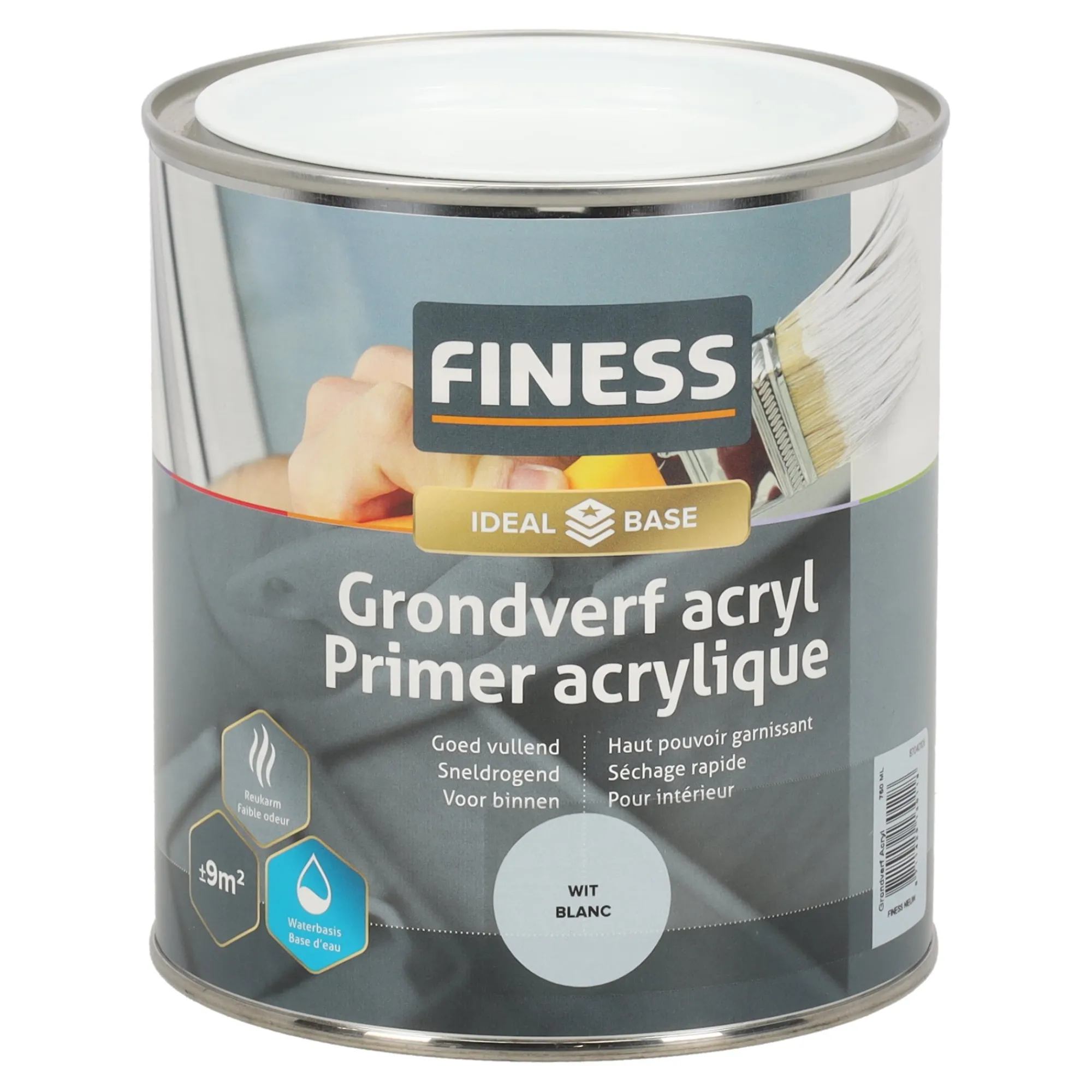 Finess Muurverf>Grondverf acryl wit 750ml
