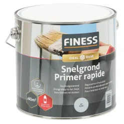 Finess Muurverf>Grondverf sneldrogend wit 2.5L