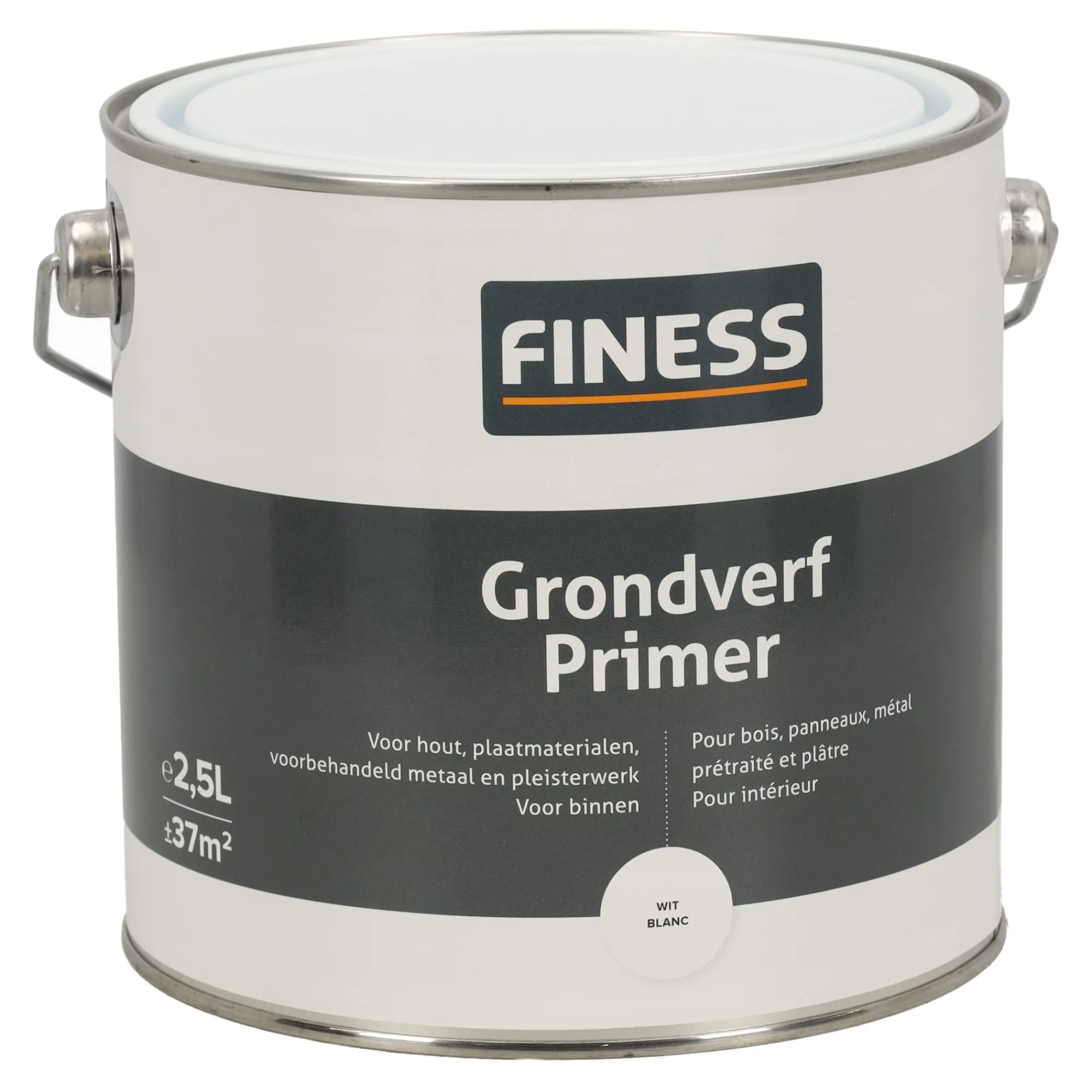 Finess Muurverf>Grondverf wit 2.5L wit Promo