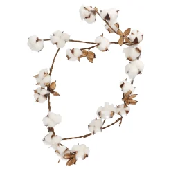 Natural Collections Kunstplanten En Kunstbloemen>Guirlande katoen wit 123 cm