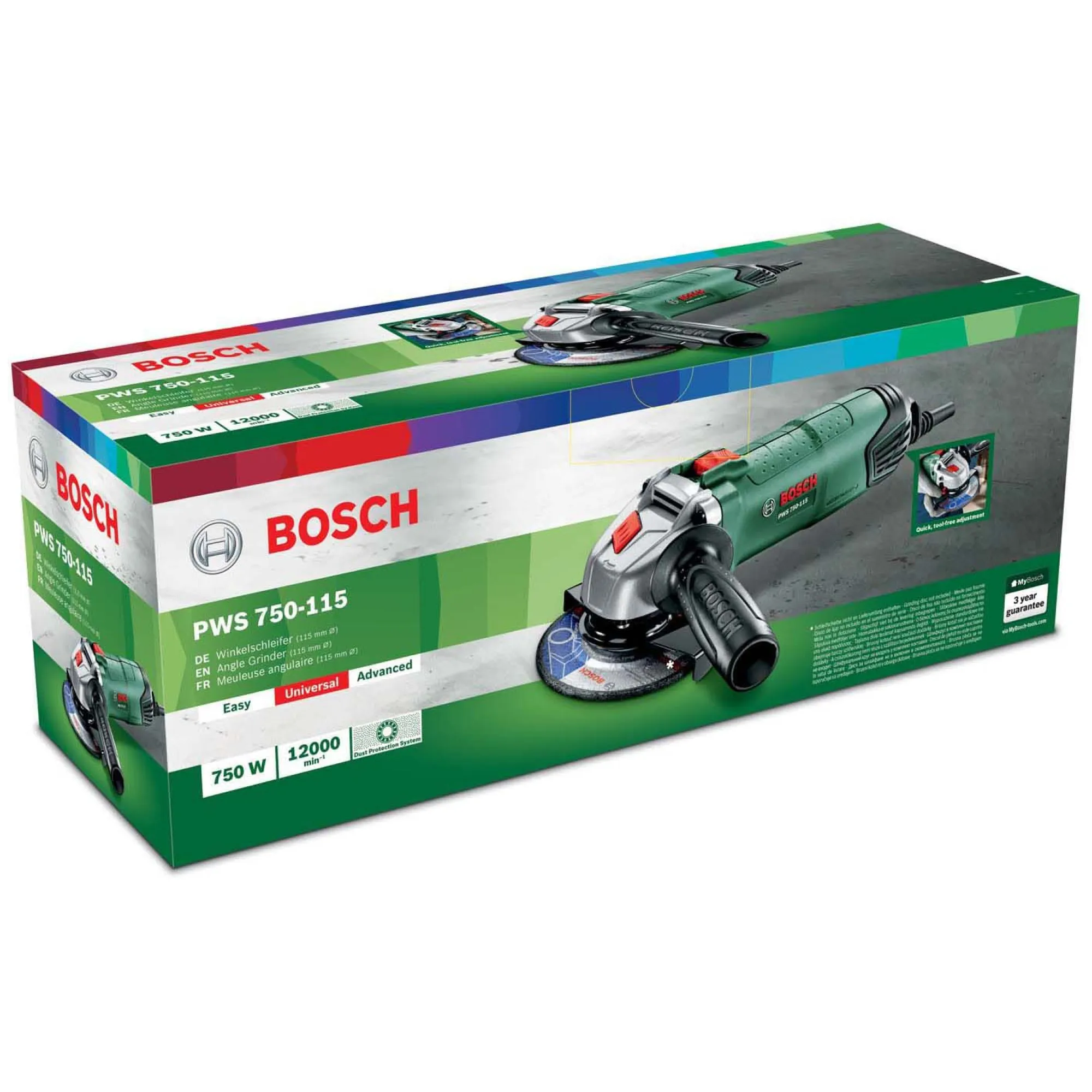 Bosch Elektrisch Gereedschap>Haakse slijper PWS750-115