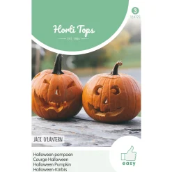 Horti Tops Moestuin>Halloween Pompoen Jack O'Lantern zaad