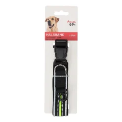 Friendly Pet Hondenriem>Halsband clip zwart 25mmx25-32cm
