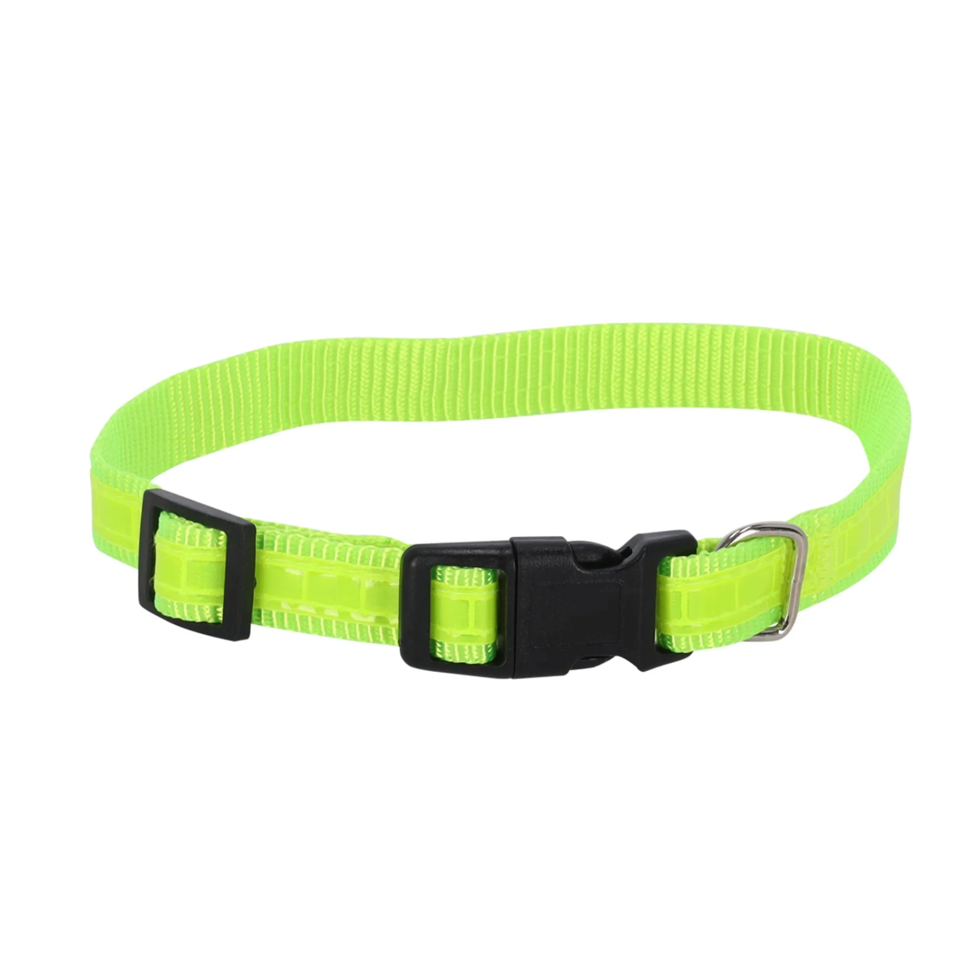 Friendly Pet Hondenriem>Halsband fluo geel 15mm 25-40cm FP
