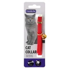 Friendly Pet Kattenverzorging>Halsband kat elastisch rood