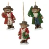 Kerstballen|Kerstdecoratie>Hanger beer 11 cm