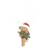 Kerstdecoratie|Kerstballen>Hanger beer boom groen 8 cm
