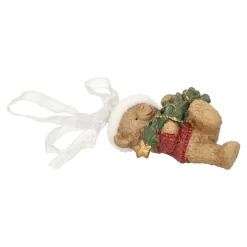 Kerstdecoratie|Kerstballen>Hanger beer boom groen 8 cm