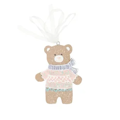 Kerstdecoratie|Kerstballen>Hanger beer gingerbread 9 cm