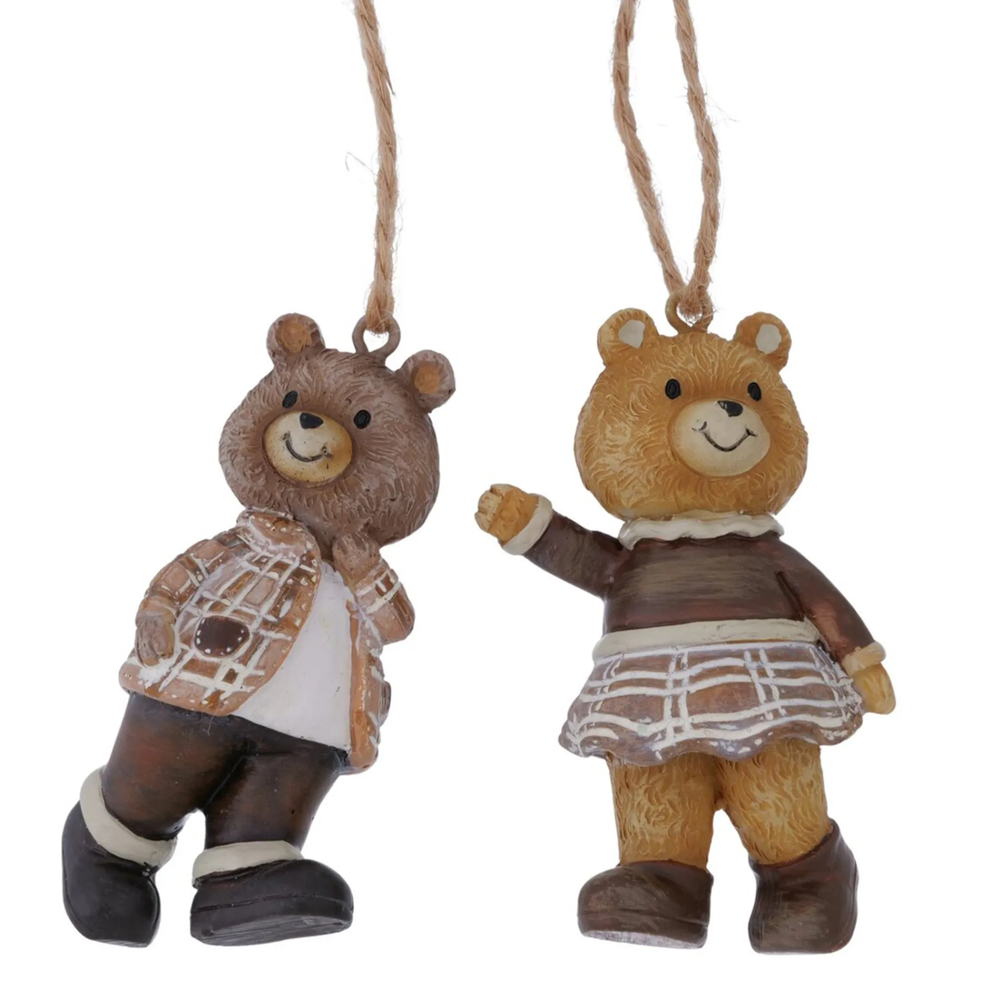 Boltze home Kerstdecoratie|Kerstballen>Hanger beer Henry 6cm