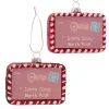 Boltze home Kerstballen|Kerstdecoratie>Hanger brief Santa 9x6cm