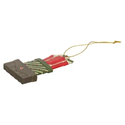 Kerstdecoratie|Kerstballen>Hanger cadeau rood 10 cm