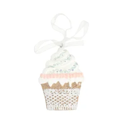Kerstdecoratie|Kerstballen>Hanger cake gingerbread 9 cm
