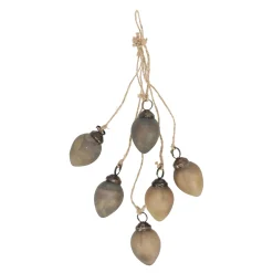 O'malley Pasen>Hanger ei glas 25mm 6st bruin