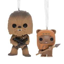 Hallmark Kerstdecoratie|Kerstballen>Hanger Funko Chewbacca en Ewok