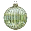 Kerstdecoratie|Kerstballen>Hanger glas bal 8 cm groen