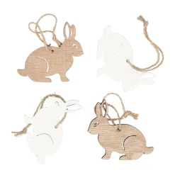 Natural Collections Pasen>Hanger hout pasen 7cm 4st