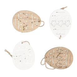 Natural Collections Pasen>Hanger hout pasen 7cm 4st