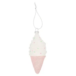 Kerstdecoratie|Kerstballen>Hanger ijsje roze 6 x 13 cm