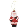 O'malley Kerstdecoratie|Kerstballen>Hanger kerstman snoepstok 6 x 11 cm