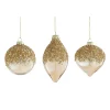 House of Seasons Kerstdecoratie|Kerstballen>Hanger ornament champagne 8 cm