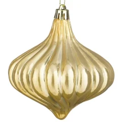 Mica Decorations Kerstdecoratie|Kerstballen>Hanger ornament goud 9 x 10 cm