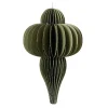 Decoris Kerstballen|Kerstdecoratie>Hanger papier pegel groen 40 cm