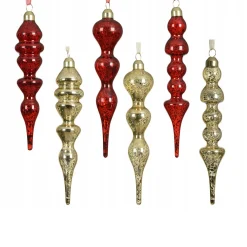 Decoris Kerstballen|Kerstdecoratie>Hanger pegel 18 cm