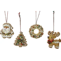 Decoris Kerstdecoratie|Kerstballen>Hanger peperkoek 9 cm