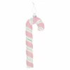 Kerstballen|Kerstdecoratie>Hanger snoepstok roze 11 x 31 cm