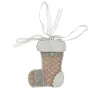 Kerstdecoratie>Hanger sok gingerbread 8 cm
