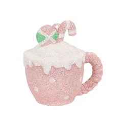 Kerstdecoratie|Kerstballen>Hanger tas roze 9 x 10 cm