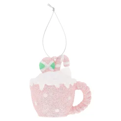 Kerstdecoratie|Kerstballen>Hanger tas roze 9 x 10 cm