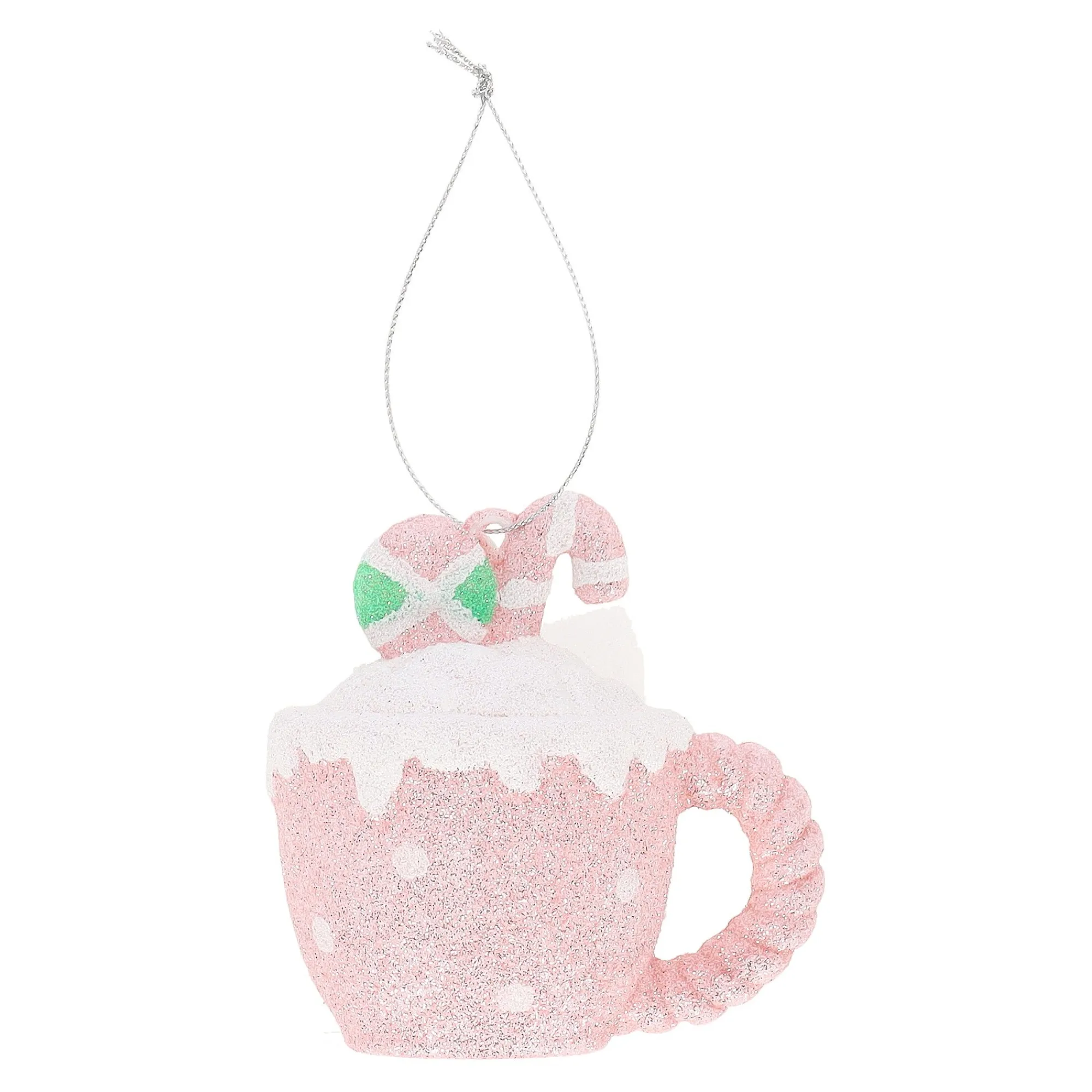 Kerstdecoratie|Kerstballen>Hanger tas roze 9 x 10 cm