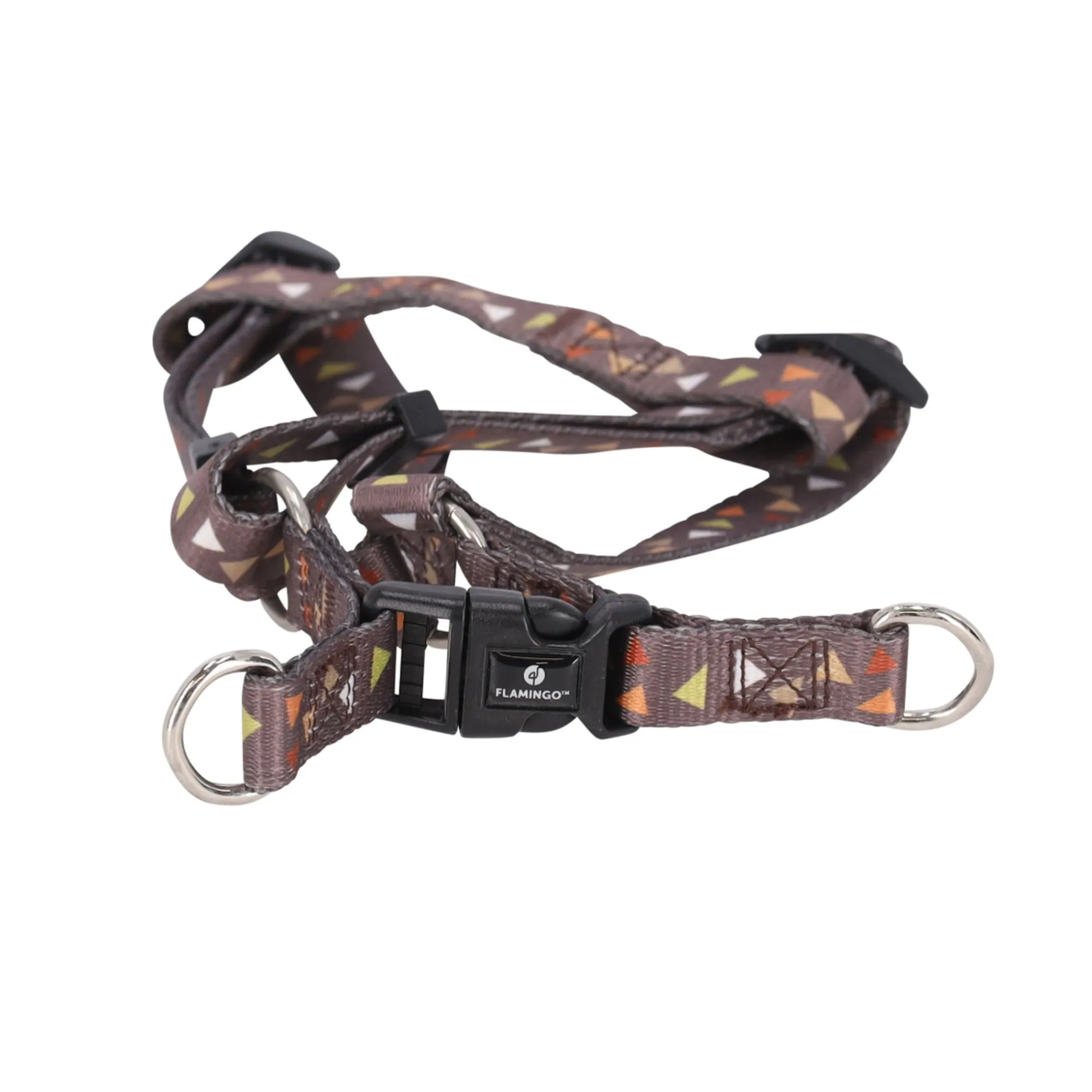 Flamingo Hondentuig>Harnas Step&Go Baka bruin 30-40cm