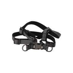 Flamingo Hondentuig>Harnas Step&go Jannu zwart M 35-60cm