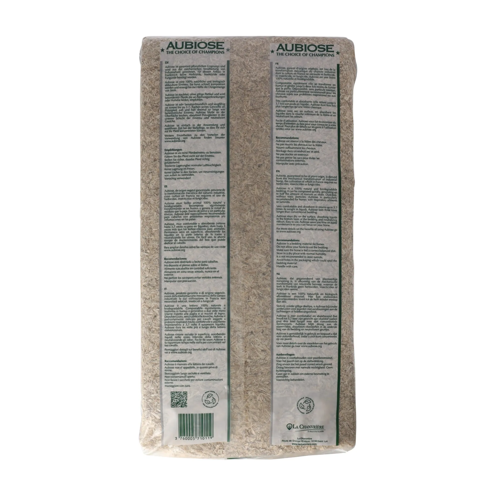 Aubiose Paard>Hennep strooisel 20 kg