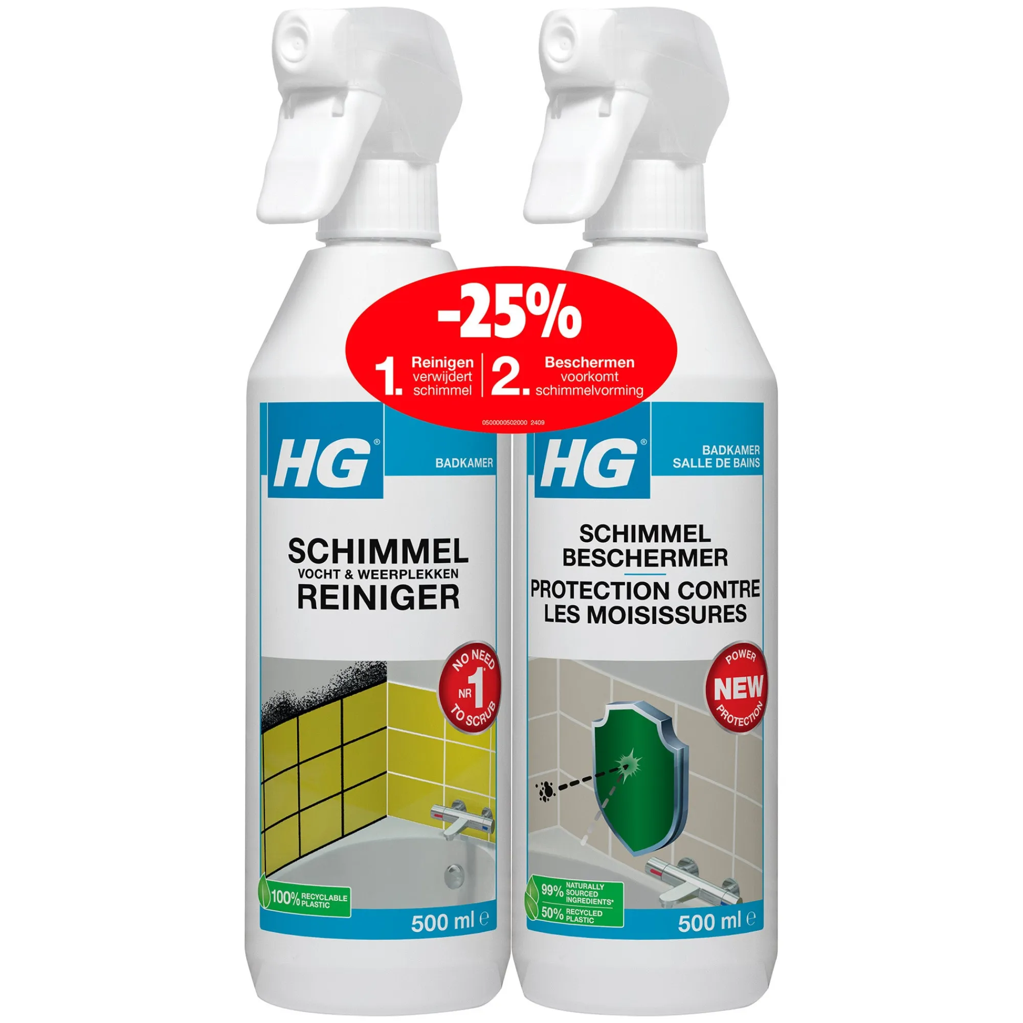 HG Schoonmaken>krimp SVW + schimmelbeschermer BE