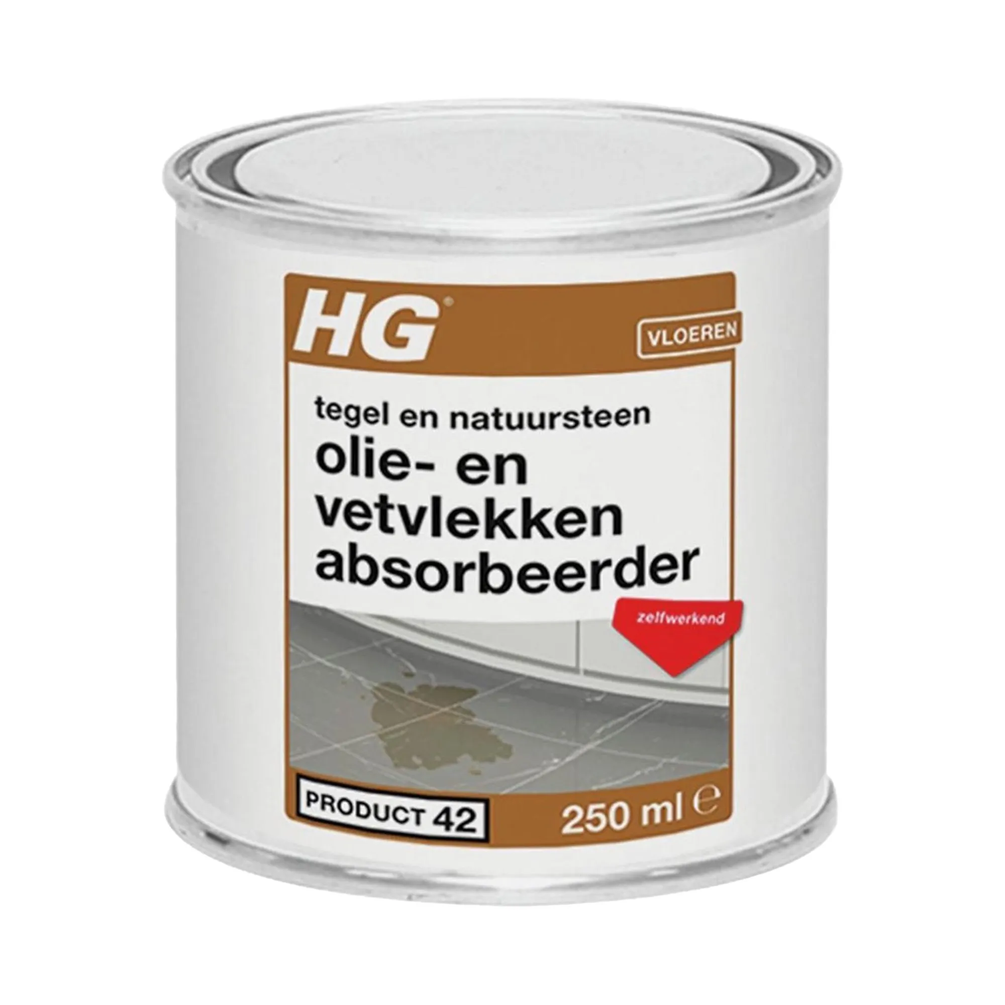 HG Schoonmaken>tegel- en natuursteen olie- en vetvlekken absorbe...