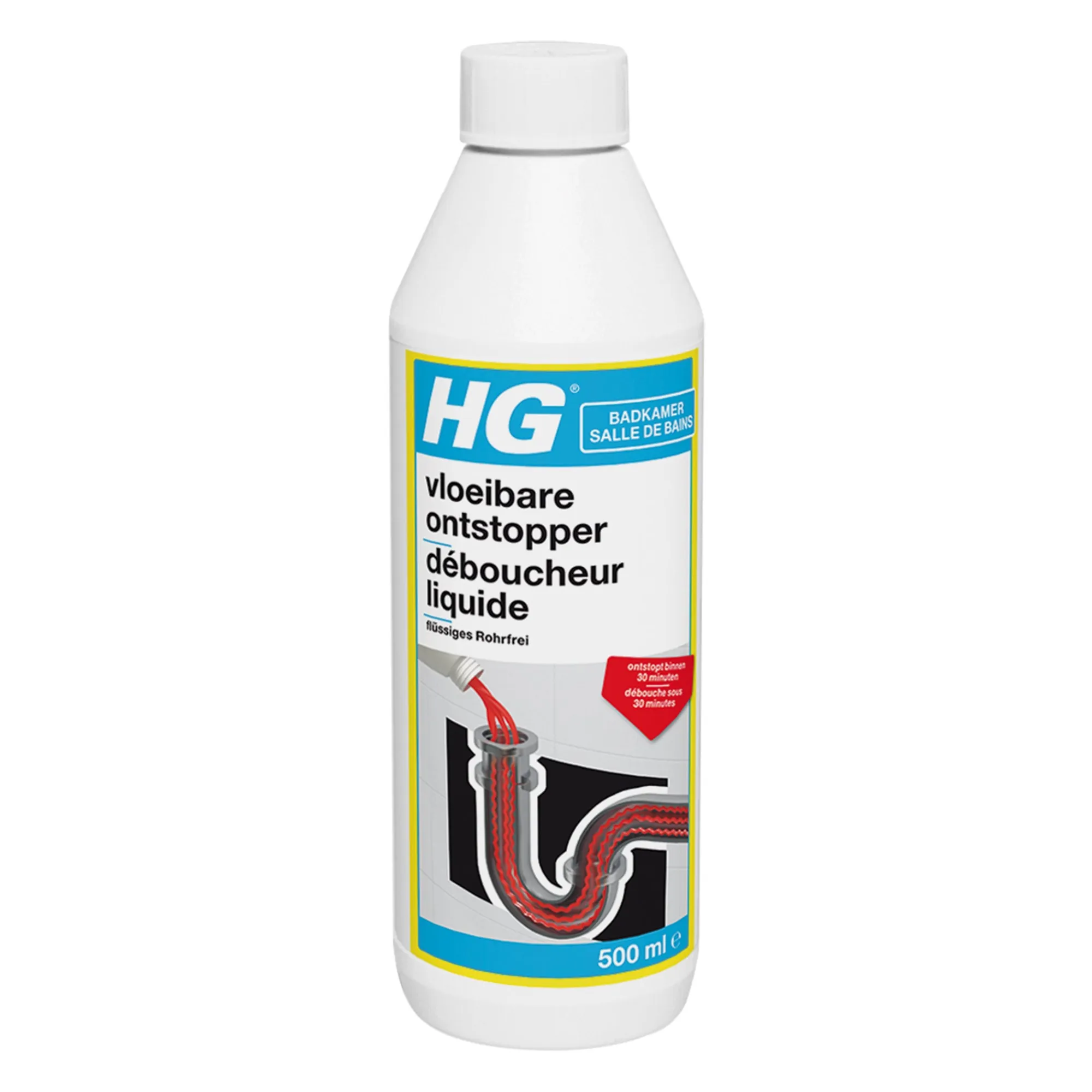 HG Schoonmaken>vloeibare ontstopper 500 ml