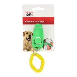 Friendly Pet Hondenspeelgoed>Hondenfluitje + klikker Xoe rood