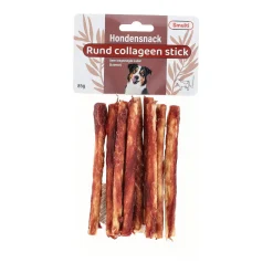 Smulti Hondensnacks>Hondensnack collageen rund stick 85g