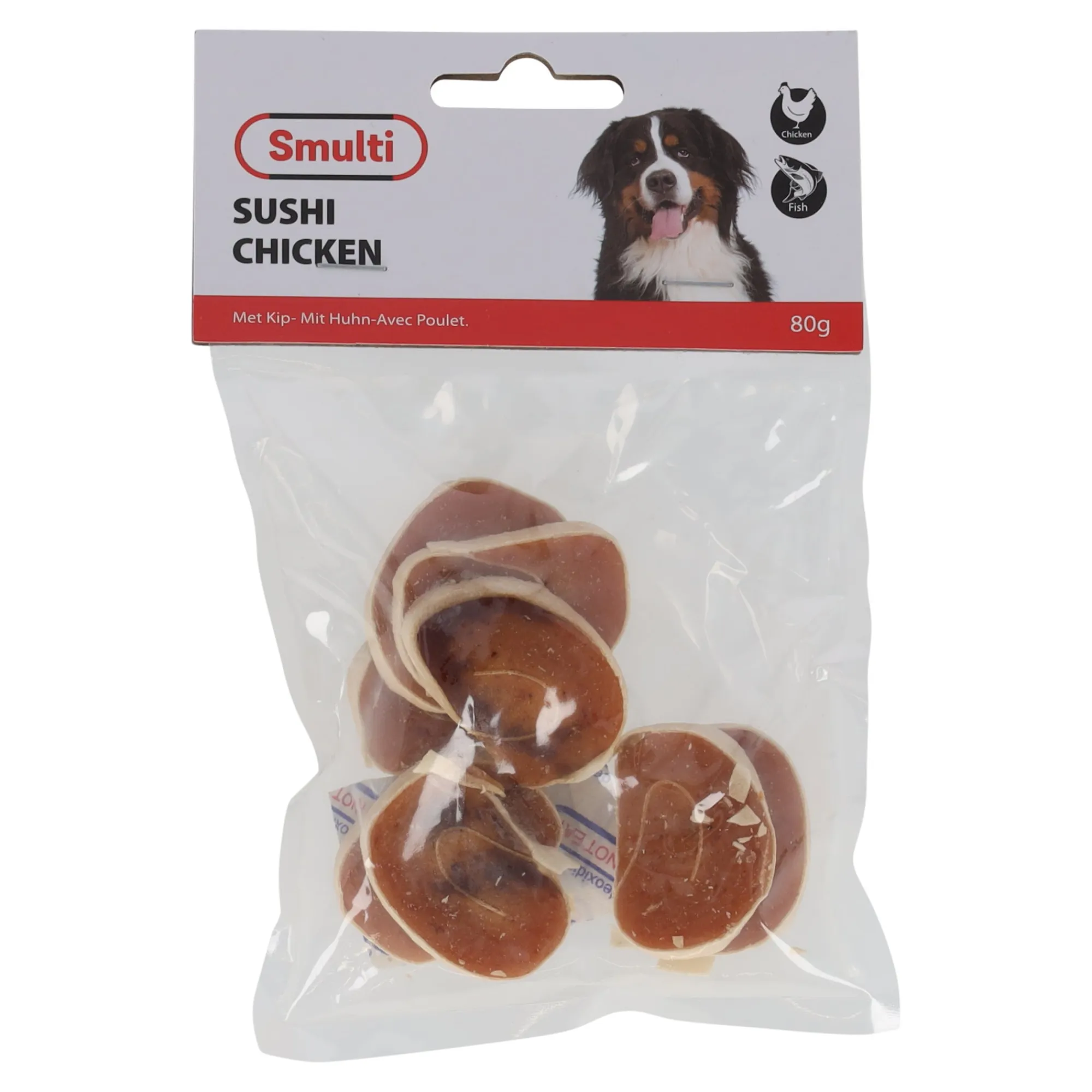 Smulti Hondensnacks>Hondensnack kip sushi 80G