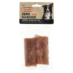 Smulti Hondensnacks>Hondensnack zero rawhide wrap kip met pindakaas 10 c...