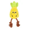 Friendly Pet Hondenspeelgoed>Hondenspeelgoed Ananas+touw geel 33cm